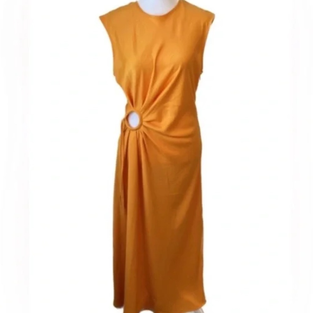 House of Harlow 1960 Cut Out Orange Maxi Dress Size Small